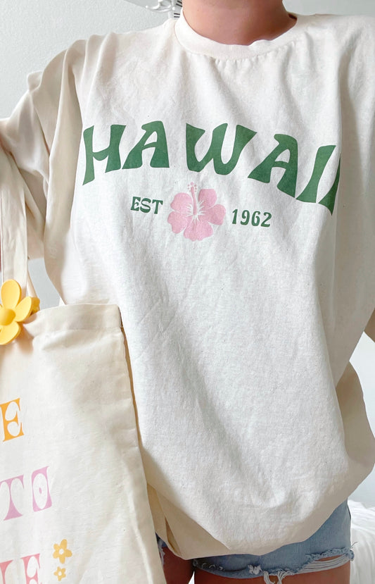 Hawaii Hibiscus Ultra Cotton Tee
