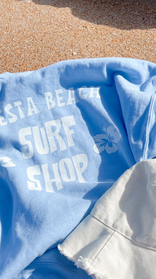 Siesta Beach Surf Shop Crewneck Sweatshirt