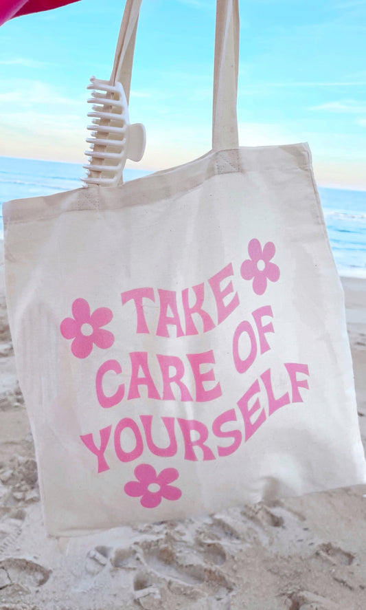 Take Care of Yourself Canvas Tote Bag