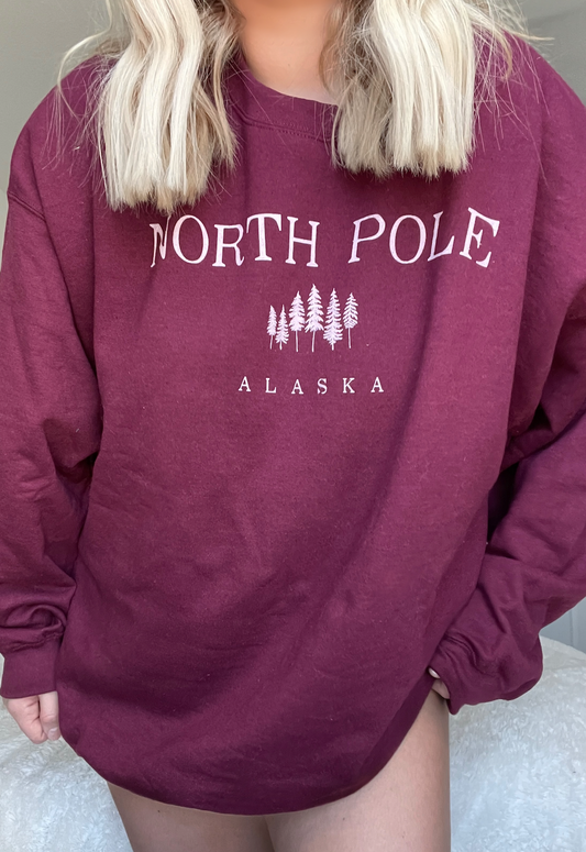 North Pole Alaska Crewneck