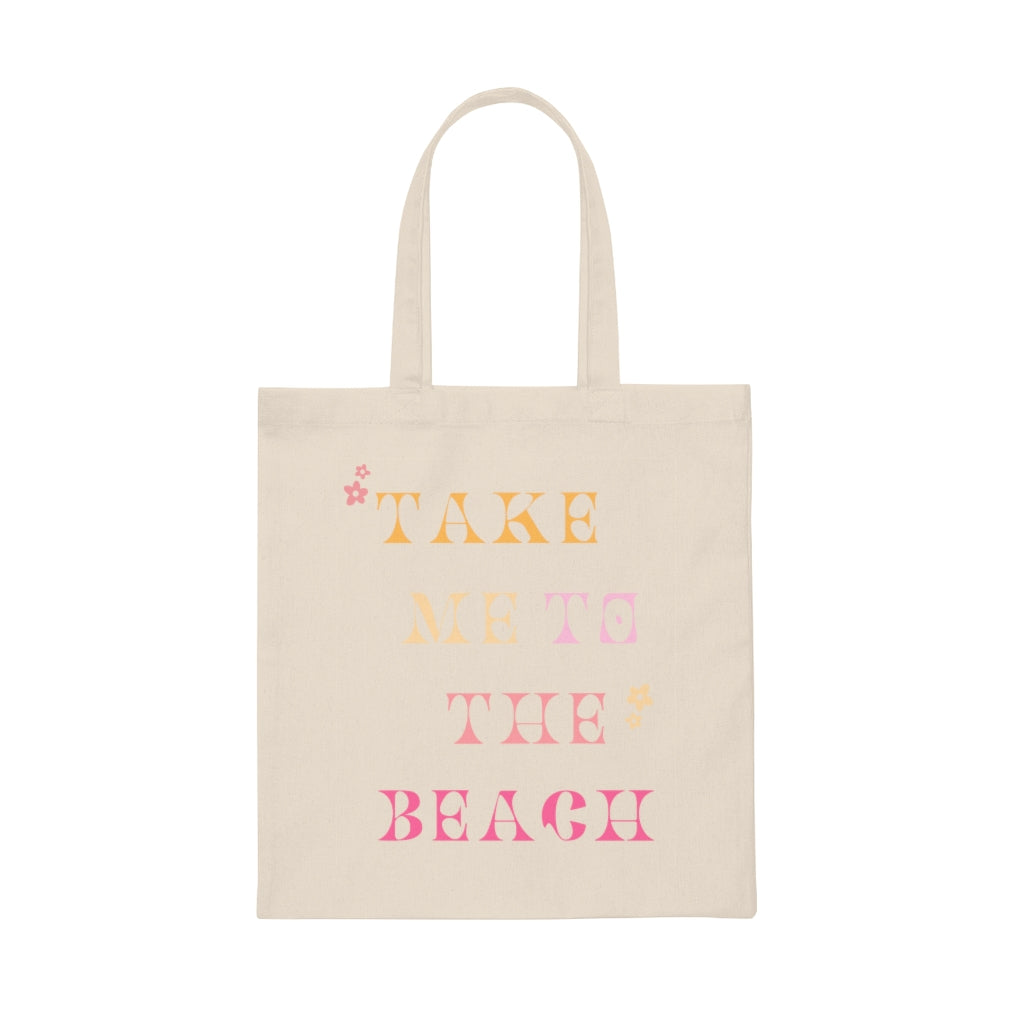 Take me to the Beach Canvas Tote Bag