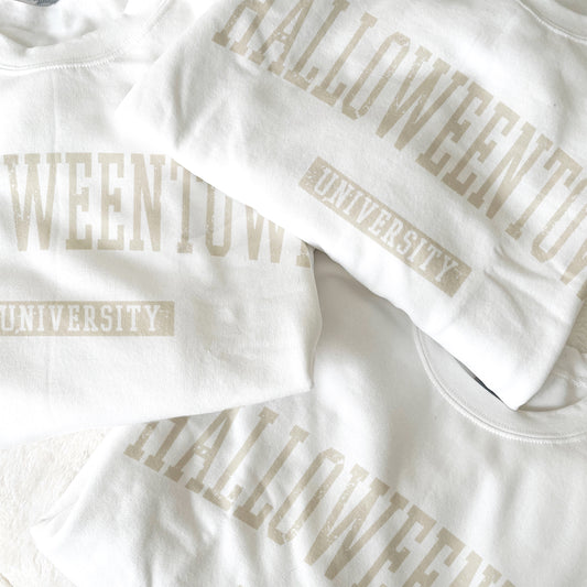 White Halloweentown University  Crewneck Sweatshirt